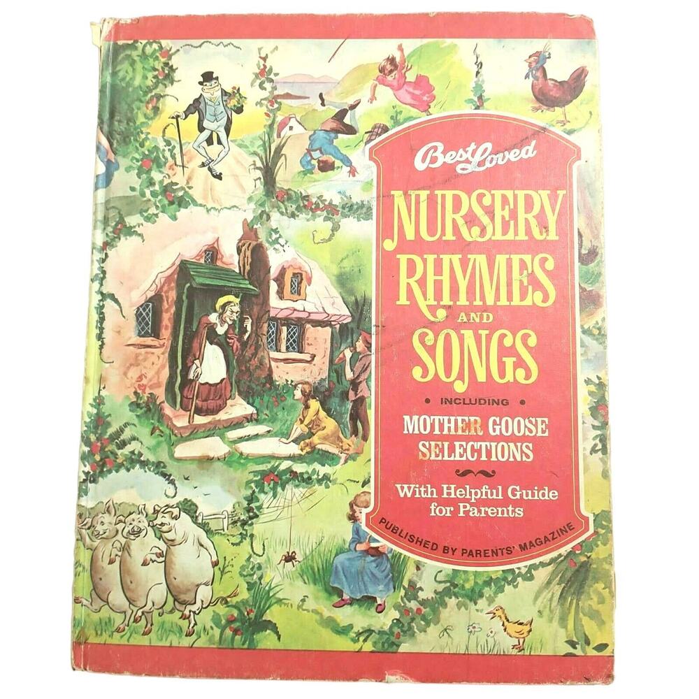 Vintage 1974 Best Loved Nursery Rhymes And Songs By Parents Magazine